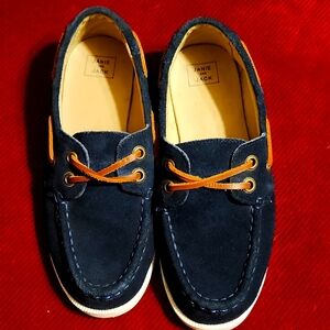 Janie And Jack Boys Suede Boat Shoe, Sz 1K